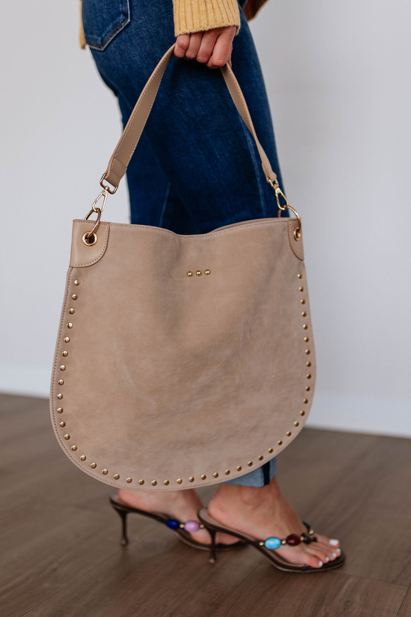 Hendrix Suede Hobo Bag