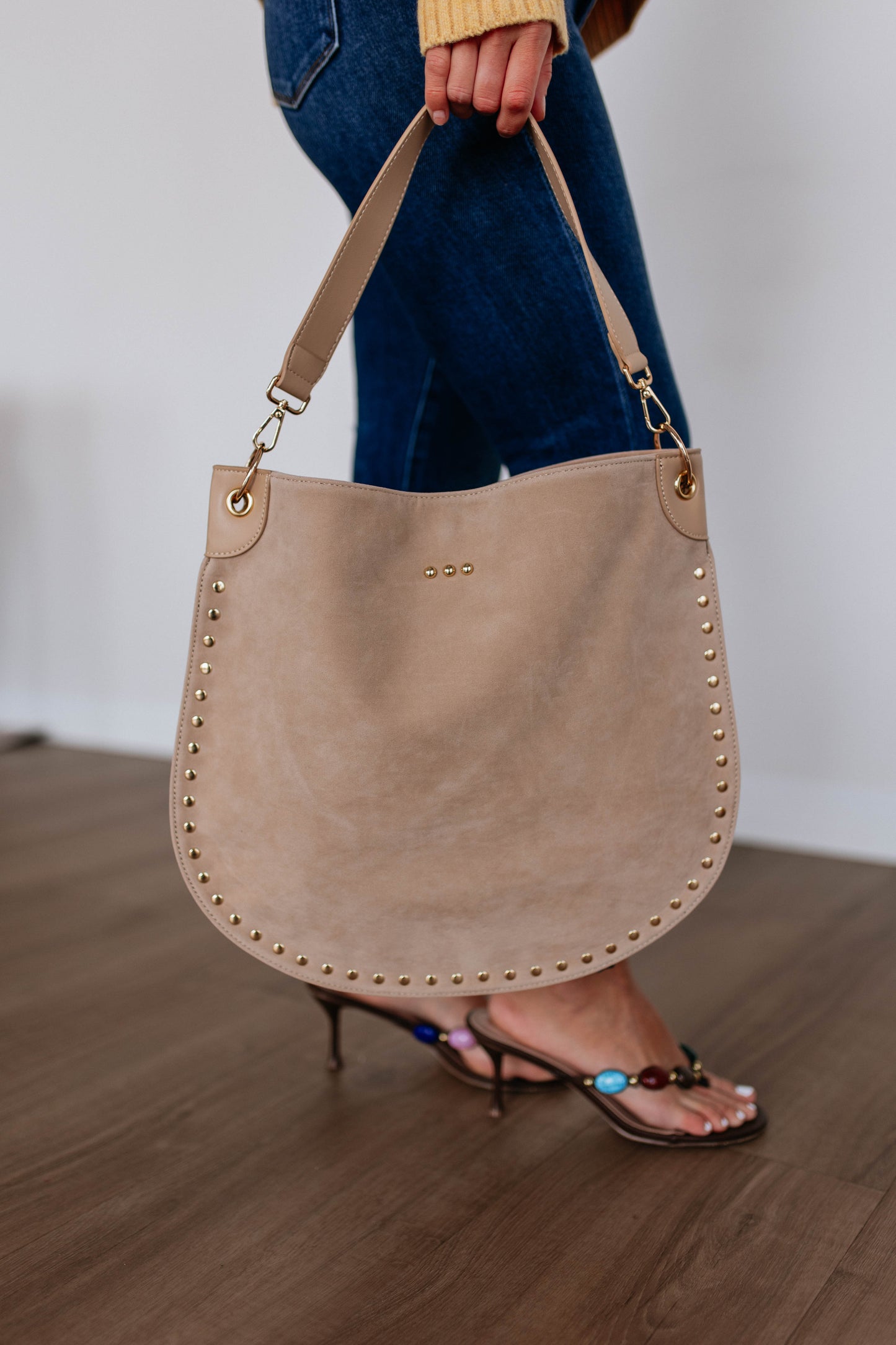 Hendrix Suede Hobo Bag
