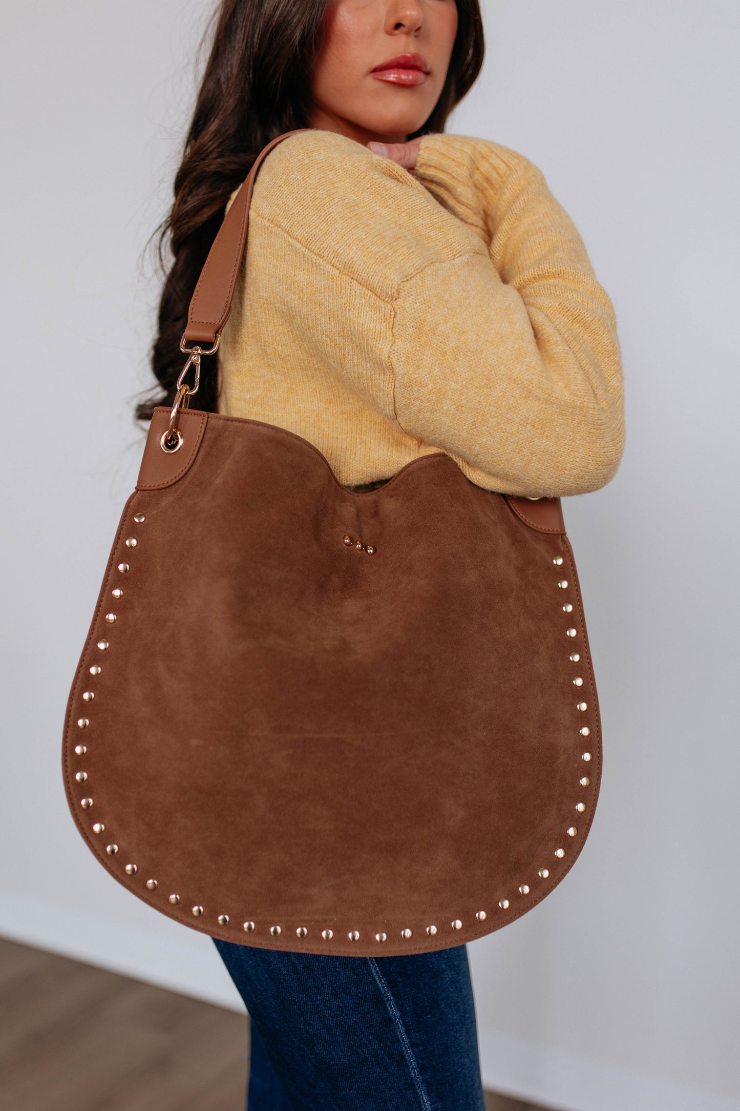 Hendrix Suede Hobo Bag